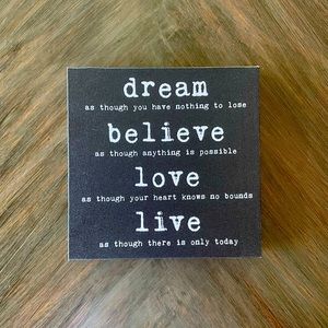 Inspirational wall hanging